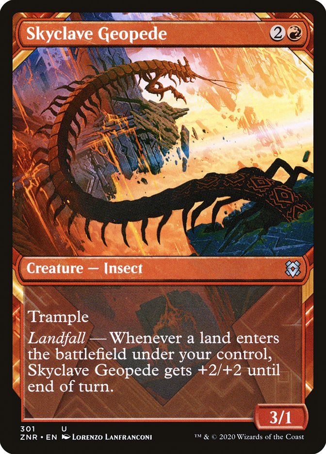 Skyclave Geopede (Showcase) [Zendikar Rising] | Gear Gaming Fayetteville