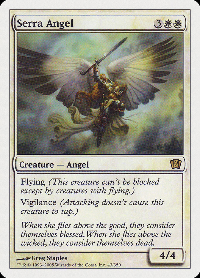 Serra Angel (9th Edition) [Oversize Cards] | Gear Gaming Fayetteville