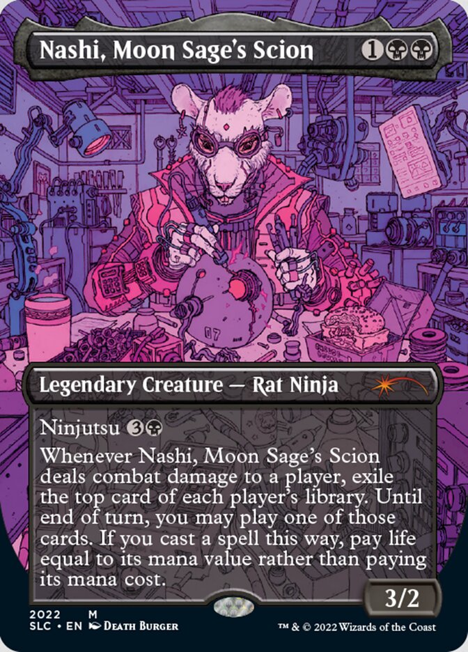 Nashi, Moon Sage's Scion (Borderless) [Secret Lair Countdown Kit] | Gear Gaming Fayetteville