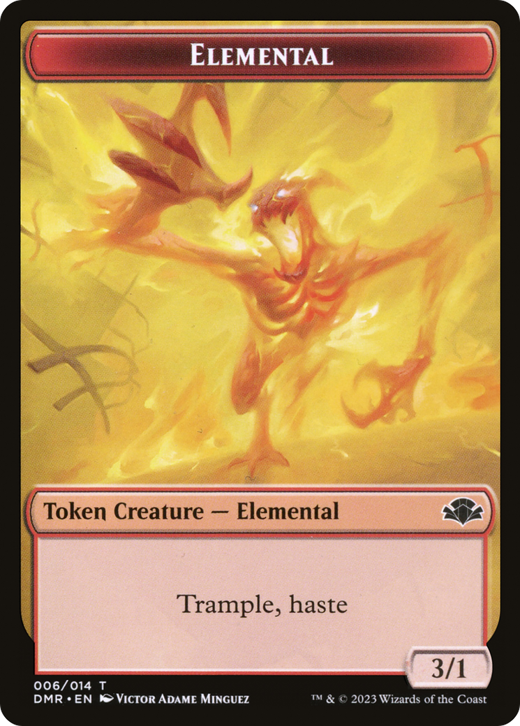 Elemental Token [Dominaria Remastered Tokens] | Gear Gaming Fayetteville