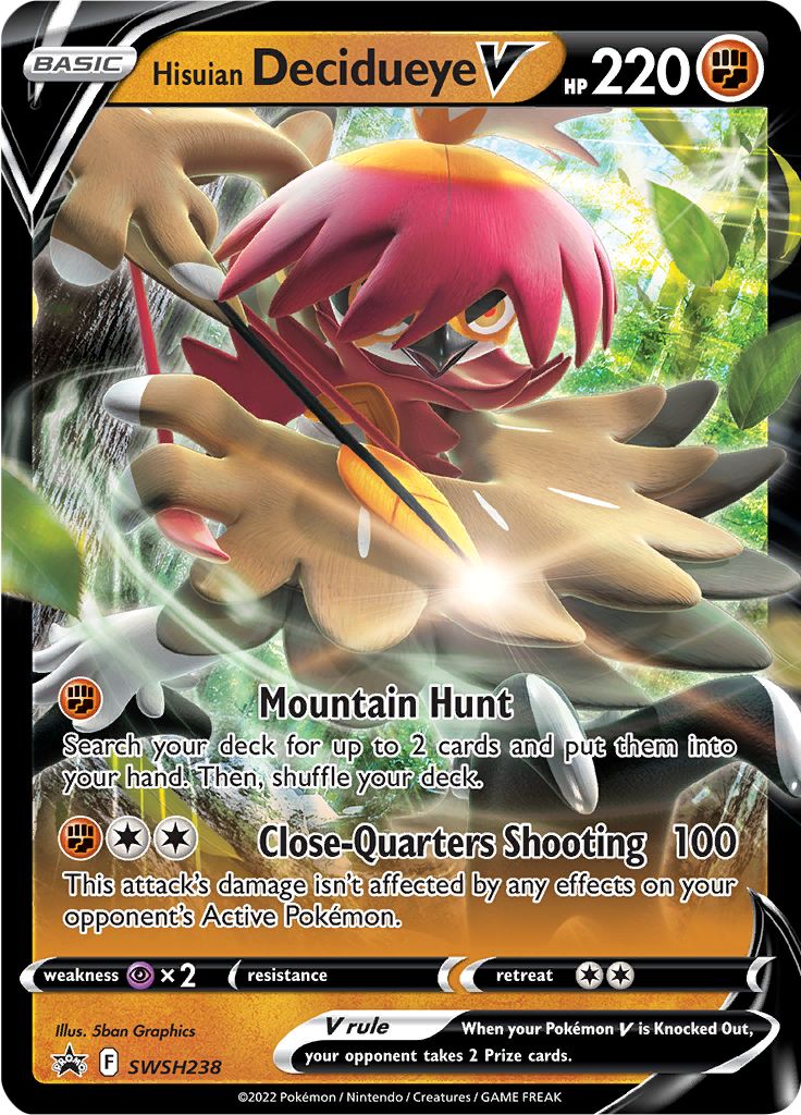 Hisuian Decidueye V (SWSH238) [Sword & Shield: Black Star Promos] | Gear Gaming Fayetteville