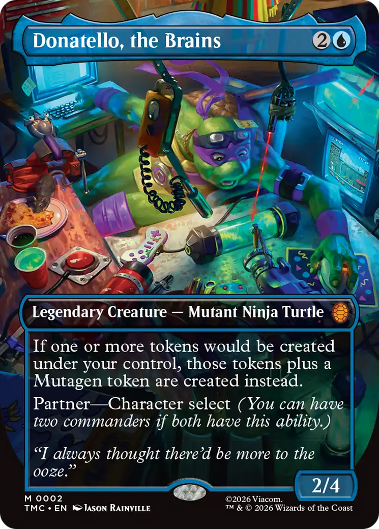 Donatello, the Brains (Borderless) [Teenage Mutant Ninja Turtles Commander] | Gear Gaming Fayetteville