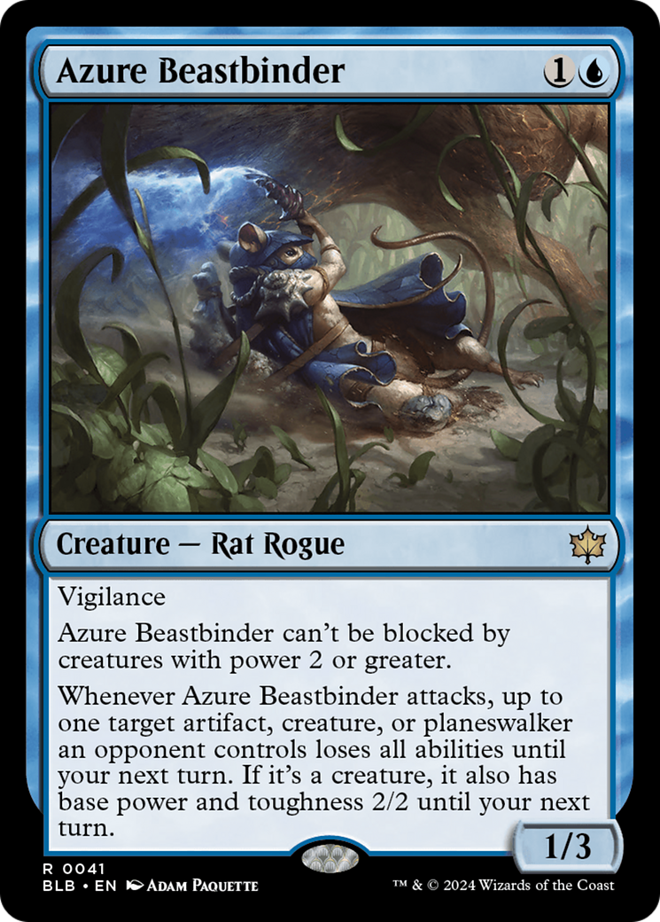 Azure Beastbinder [Bloomburrow] | Gear Gaming Fayetteville