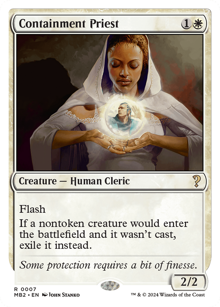 Containment Priest (White Border) [Mystery Booster 2] | Gear Gaming Fayetteville