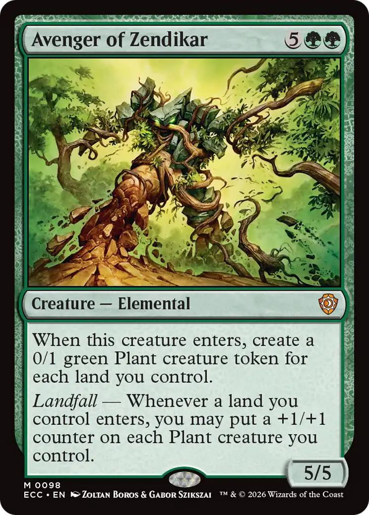 Avenger of Zendikar [Lorwyn Eclipsed Commander] | Gear Gaming Fayetteville