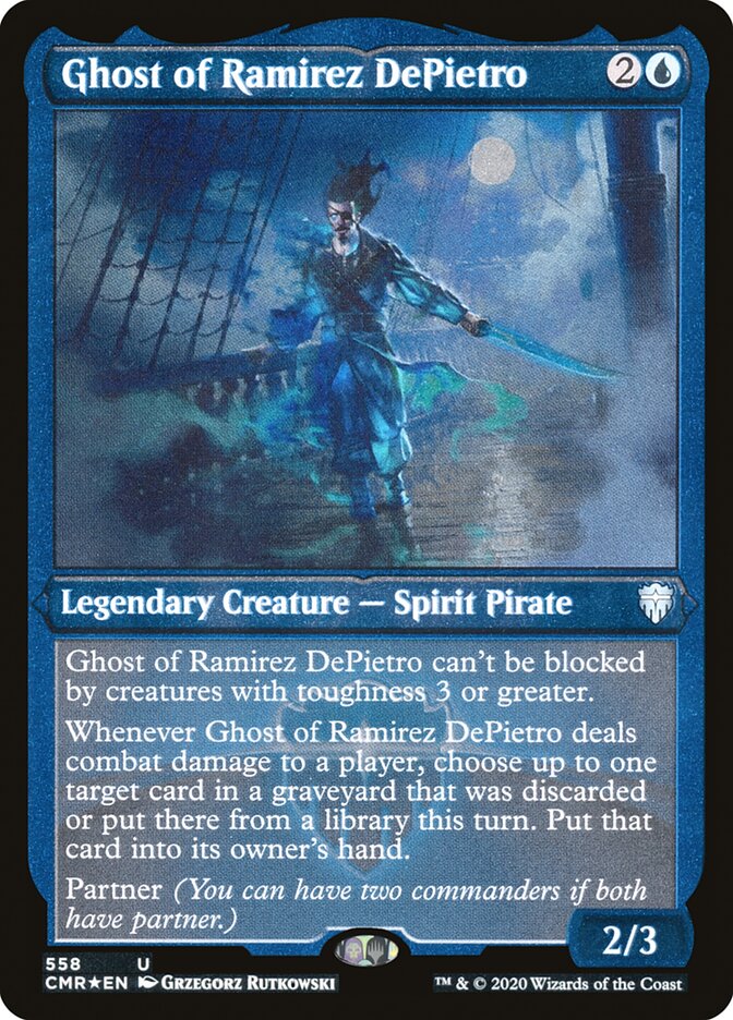 Ghost of Ramirez DePietro (Etched) [Commander Legends] | Gear Gaming Fayetteville