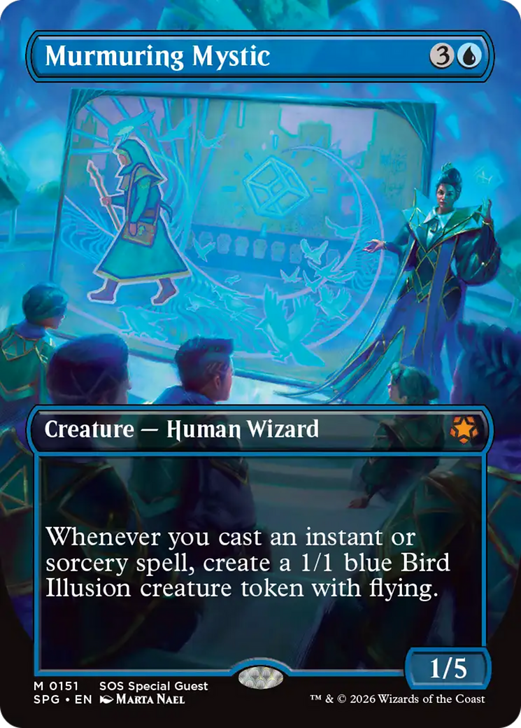 Murmuring Mystic (Borderless) [Secrets of Strixhaven Special Guests] | Gear Gaming Fayetteville