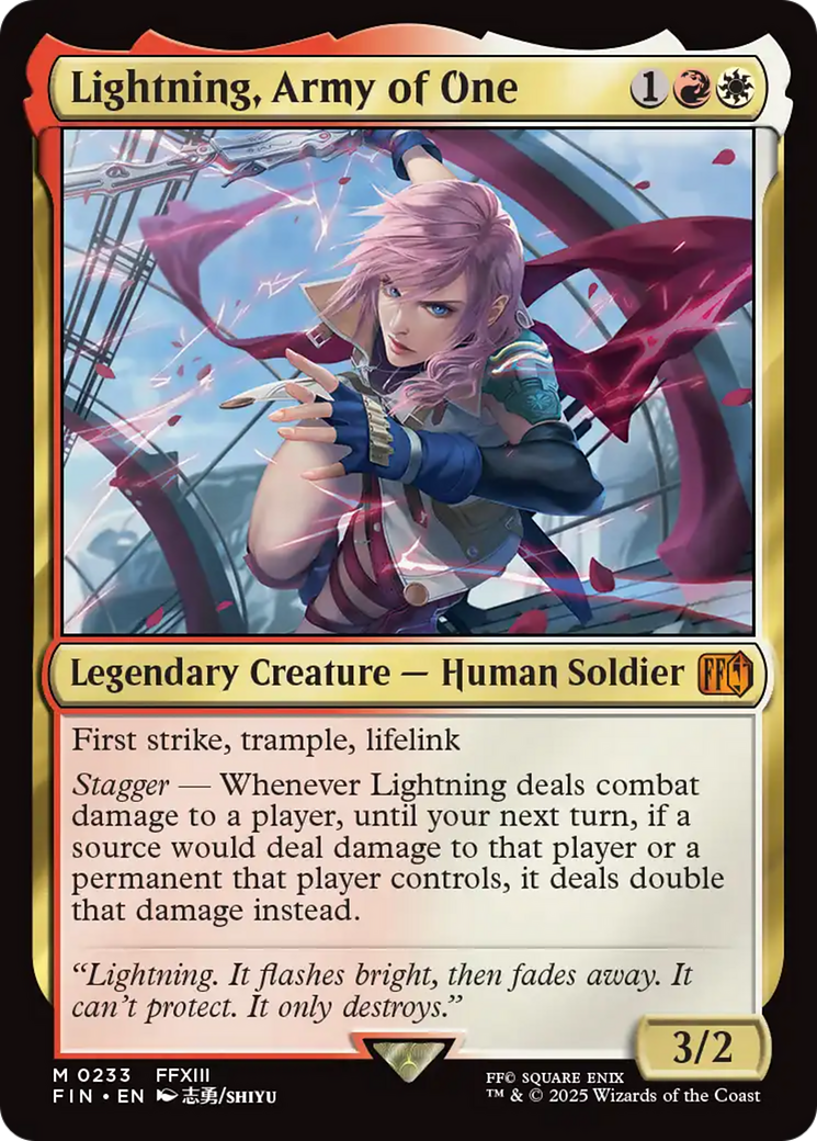 Lightning, Army of One [FINAL FANTASY] | Gear Gaming Fayetteville