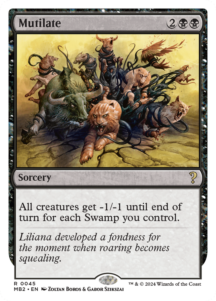 Mutilate (White Border) [Mystery Booster 2] | Gear Gaming Fayetteville