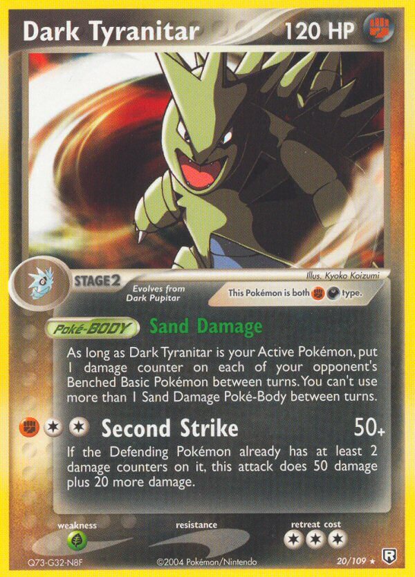 Dark Tyranitar (20/109) (Theme Deck Exclusive) [EX: Team Rocket Returns] | Gear Gaming Fayetteville