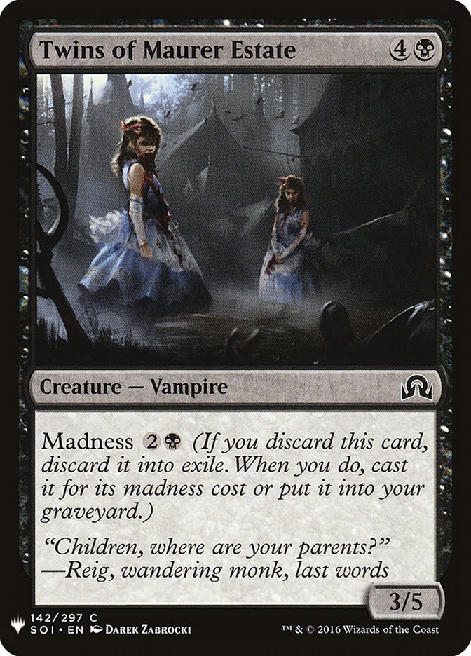 Twins of Maurer Estate [Mystery Booster] | Gear Gaming Fayetteville