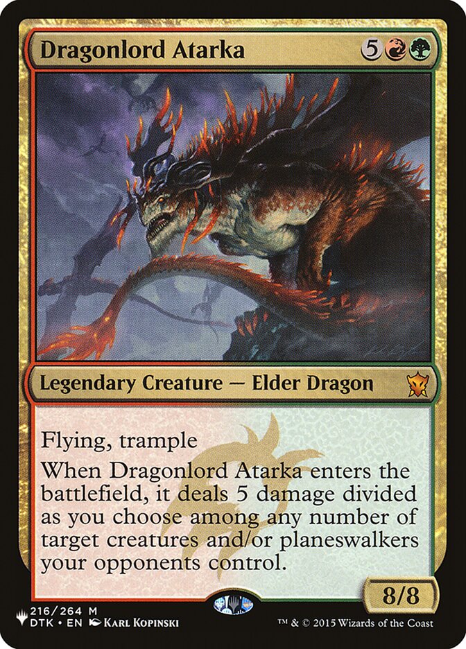 Dragonlord Atarka [The List] | Gear Gaming Fayetteville