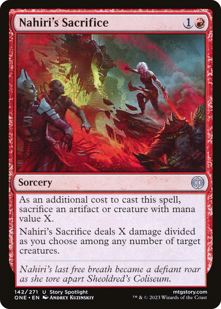 Nahiri's Sacrifice [Phyrexia: All Will Be One] | Gear Gaming Fayetteville