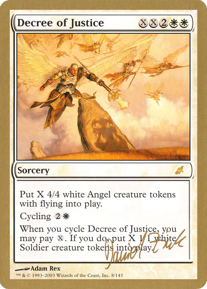 Decree of Justice (Daniel Zink) [World Championship Decks 2003] | Gear Gaming Fayetteville