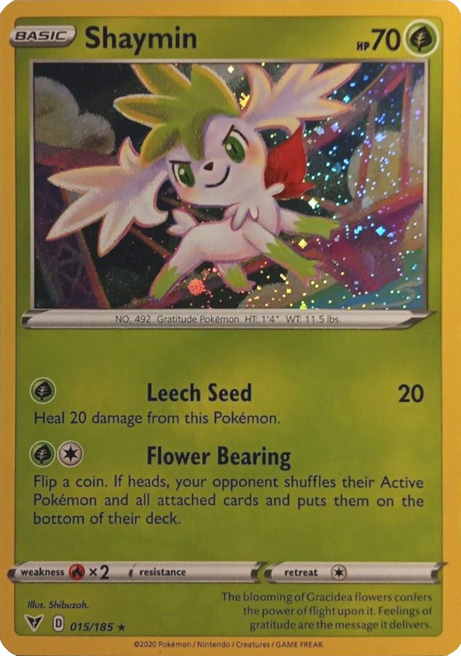 Shaymin (015/185) (Cosmos Holo) [Sword & Shield: Vivid Voltage] | Gear Gaming Fayetteville