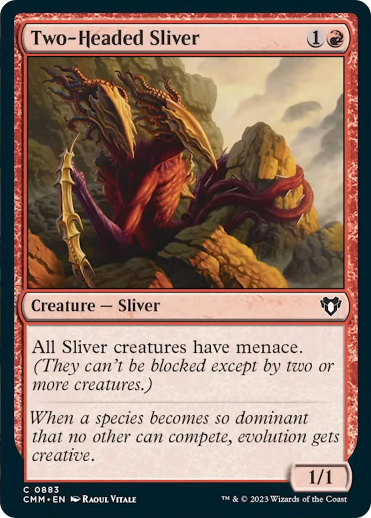 Two-Headed Sliver [Commander Masters] | Gear Gaming Fayetteville