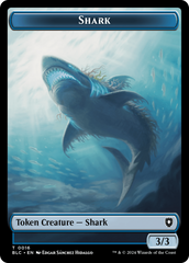 Bird (011) // Shark Double-Sided Token [Bloomburrow Commander Tokens] | Gear Gaming Fayetteville