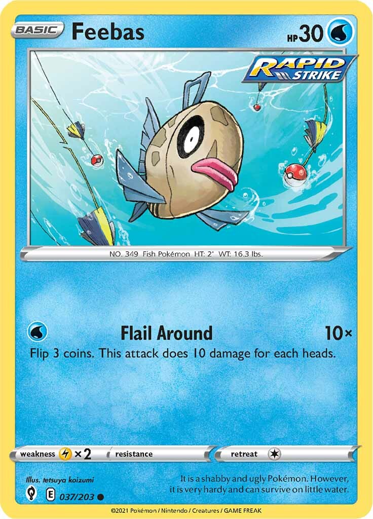 Feebas (037/203) [Sword & Shield: Evolving Skies] | Gear Gaming Fayetteville