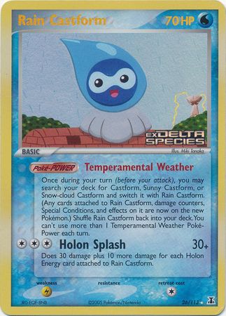 Rain Castform (26/113) (Stamped) [EX: Delta Species] | Gear Gaming Fayetteville