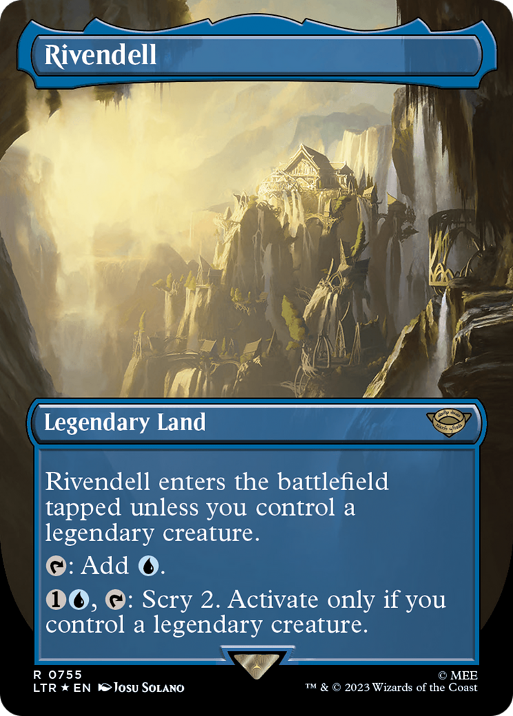 Rivendell (Borderless) (Surge Foil) [The Lord of the Rings: Tales of Middle-Earth] | Gear Gaming Fayetteville