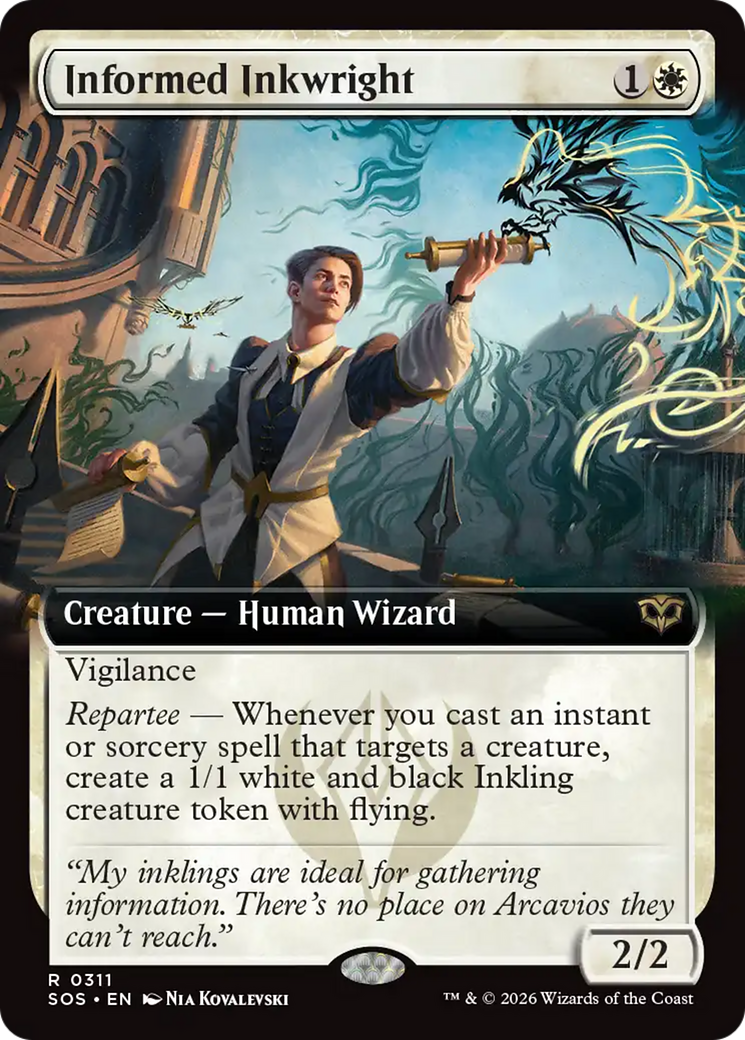 Informed Inkwright (Extended Art) [Secrets of Strixhaven] | Gear Gaming Fayetteville