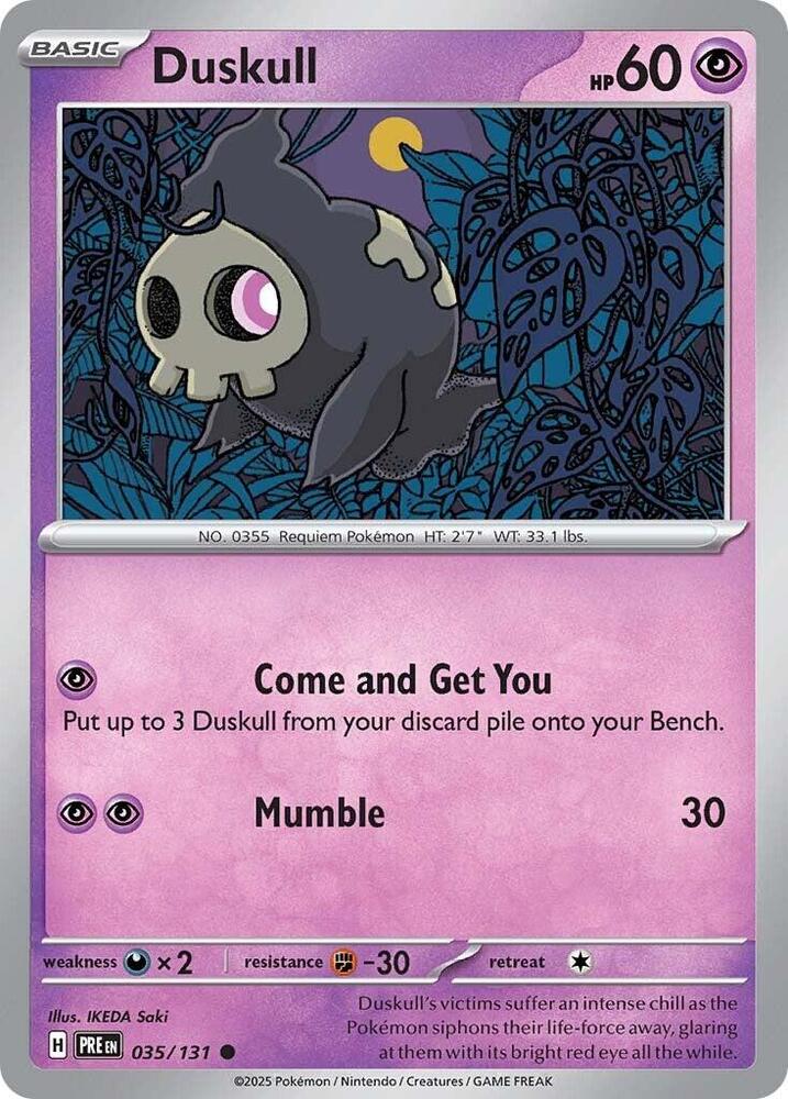 Duskull (035/131) [Scarlet & Violet: Prismatic Evolutions] | Gear Gaming Fayetteville