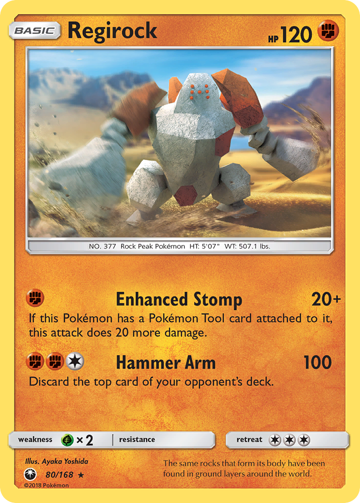 Regirock (80/168) [Sun & Moon: Celestial Storm] | Gear Gaming Fayetteville