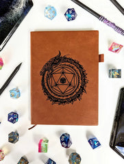 Dragon Circle | Vegan Leather Mini Dot Journal | Gear Gaming Fayetteville