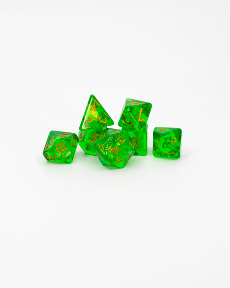 Gelatinous Cube Acrylic Dice 7pc Set | Gear Gaming Fayetteville