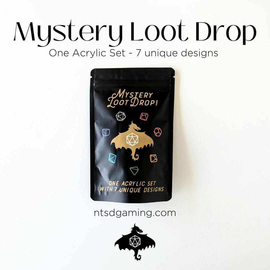 Mystery Loot Drop | Unique Acrylic Polyhedral Dice Set | Gear Gaming Fayetteville