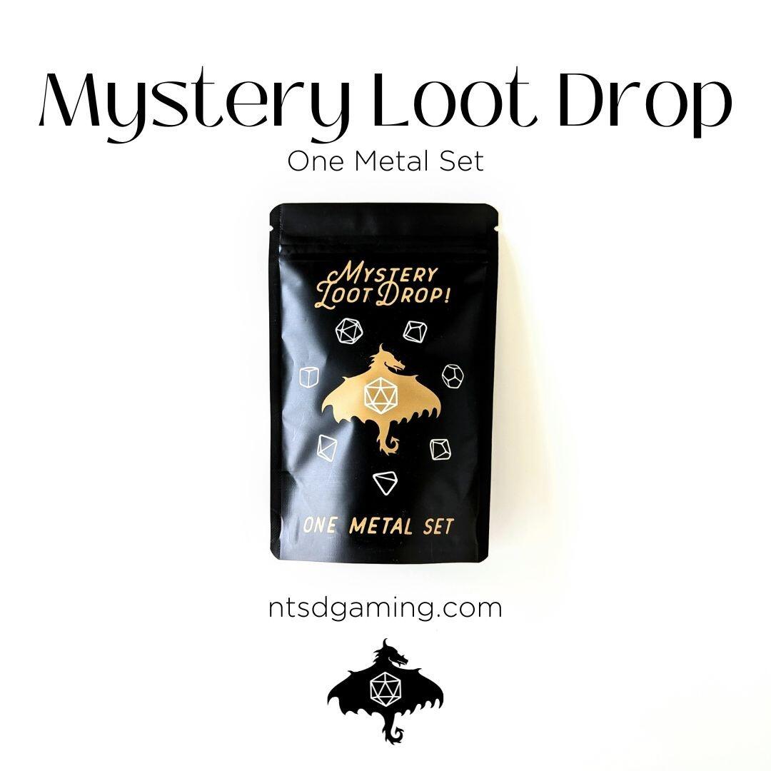 Mystery Loot Drop | 7-Piece Metal Polyhedral Dice Set | Gear Gaming Fayetteville