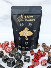 Mystery Loot Drop | 7-Piece Metal Polyhedral Dice Set | Gear Gaming Fayetteville