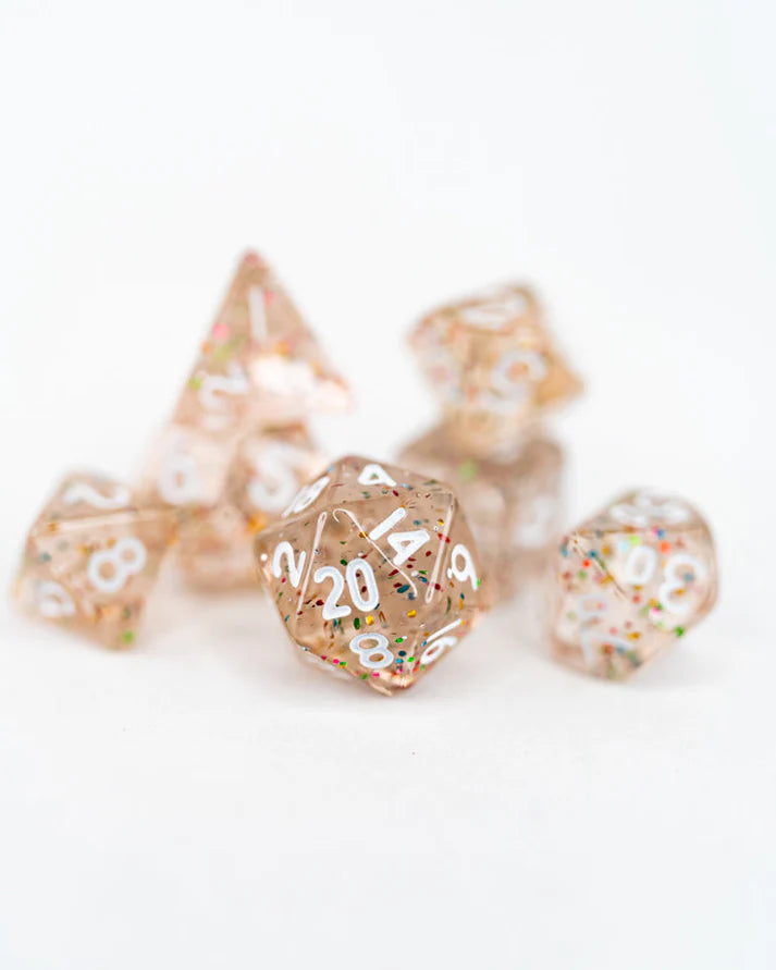 Pixie Party | 7 Piece Mini Acrylic Polyhedral Dice Set | Gear Gaming Fayetteville