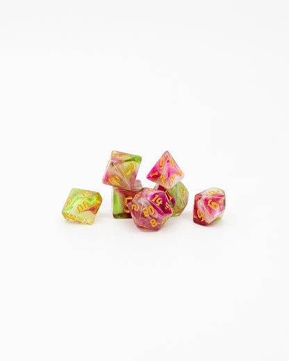 Watermelon Sugar Acrylic Dice 7pc Set | Gear Gaming Fayetteville