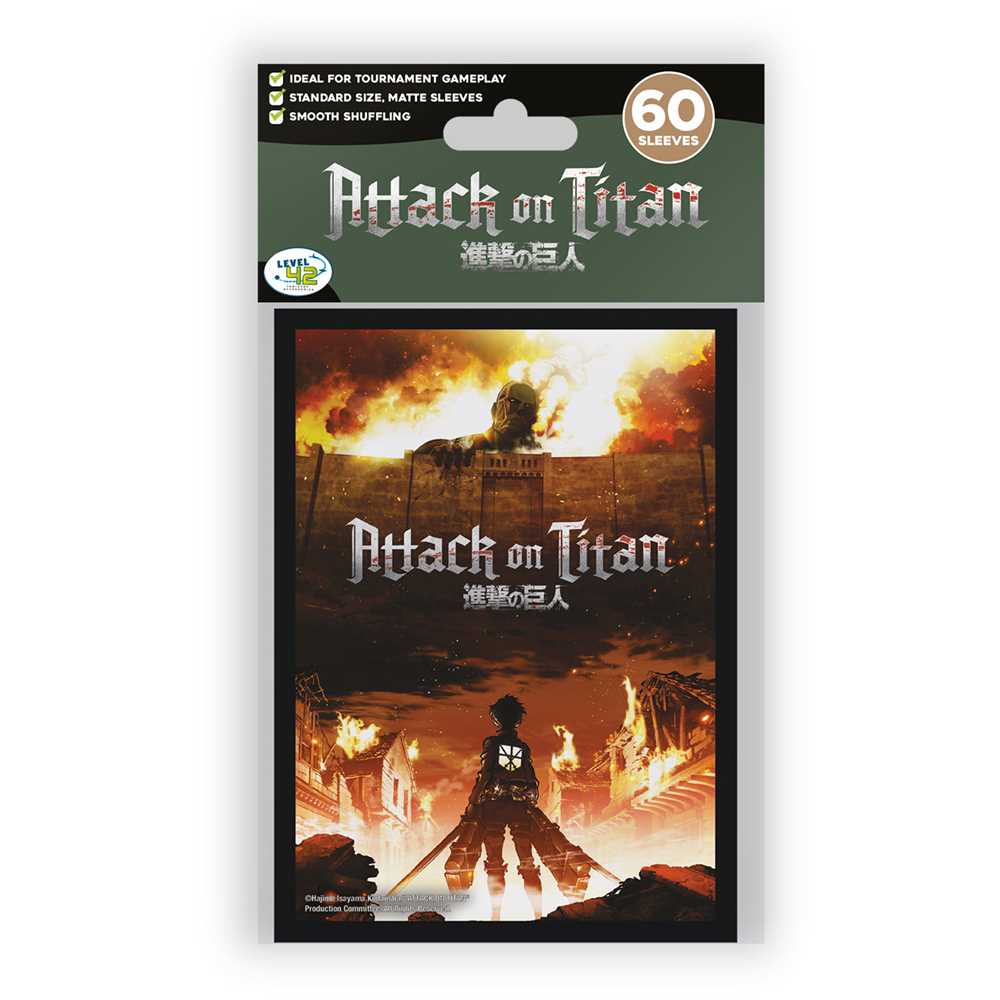 Sleeves - Officially Licensed Attack on Titan Sleeves - The Wall | Gear Gaming Fayetteville