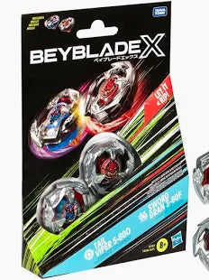 Beyblade X - Dual Pack: Tail Viper 5-80O & Sword Dran 3-60F | Gear Gaming Fayetteville