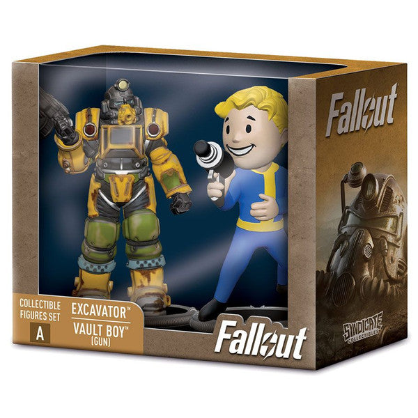 Fallout Collectible Figures Set Excavator & Vault Boy (Gun) | Gear Gaming Fayetteville