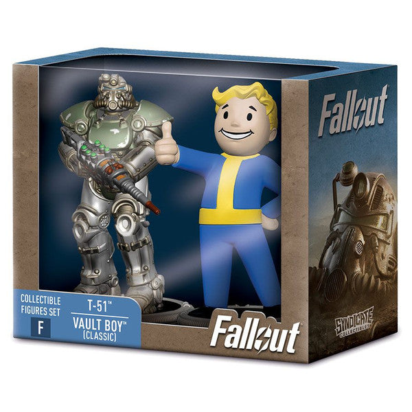 Fallout Collectible Figures Set T-51 & Vault Boy (Classic) | Gear Gaming Fayetteville