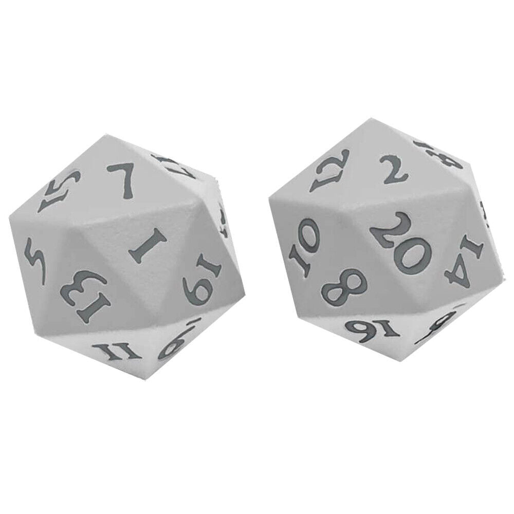 VIVID Heavy Metal D20 Dice White by Ultra Pro | Gear Gaming Fayetteville