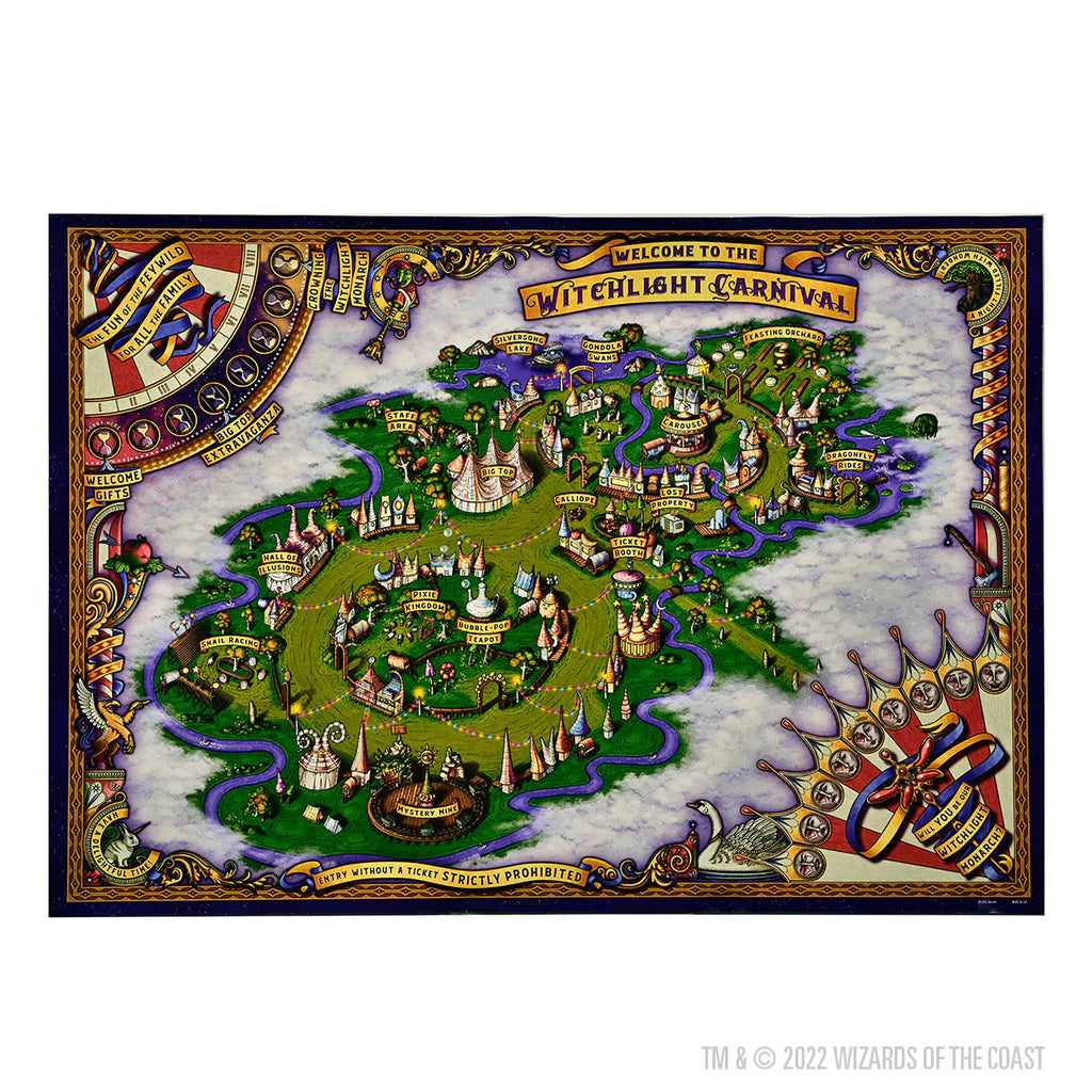 D&D ICONS OF THE REALMS: THE DOMAIN OF PRISMEER AND THE WITCHLIGHT CARNIVAL WALL MAP | Gear Gaming Fayetteville