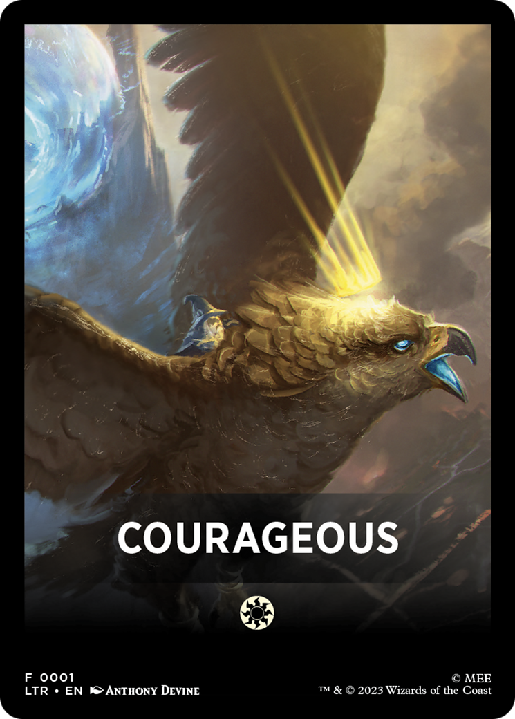 Courageous Theme Card [The Lord of the Rings: Tales of Middle-Earth Tokens] | Gear Gaming Fayetteville