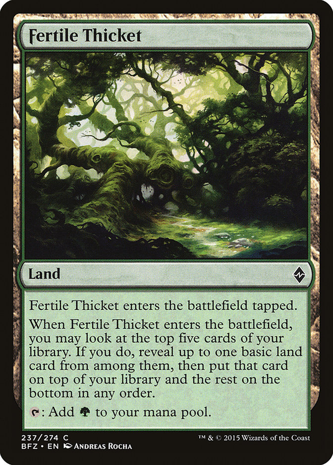 Fertile Thicket [Battle for Zendikar] | Gear Gaming Fayetteville