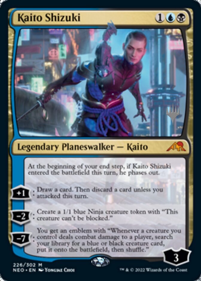 Kaito Shizuki (Promo Pack) [Kamigawa: Neon Dynasty Promos] | Gear Gaming Fayetteville