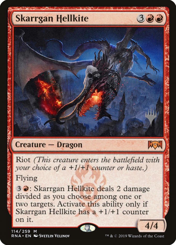 Skarrgan Hellkite (Promo Pack) [Ravnica Allegiance Promos] | Gear Gaming Fayetteville