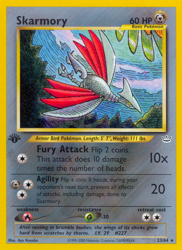 Skarmory (23/64) [Neo Revelation 1st Edition] | Gear Gaming Fayetteville