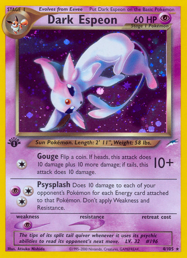 Dark Espeon (4/105) [Neo Destiny 1st Edition] | Gear Gaming Fayetteville