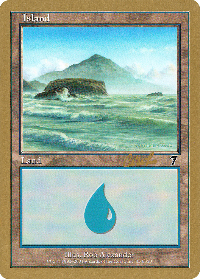 Island (cr333) (Carlos Romao) [World Championship Decks 2002] | Gear Gaming Fayetteville