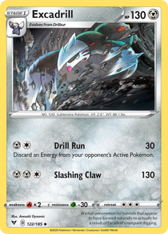 Excadrill (122/185) [Sword & Shield: Vivid Voltage] | Gear Gaming Fayetteville