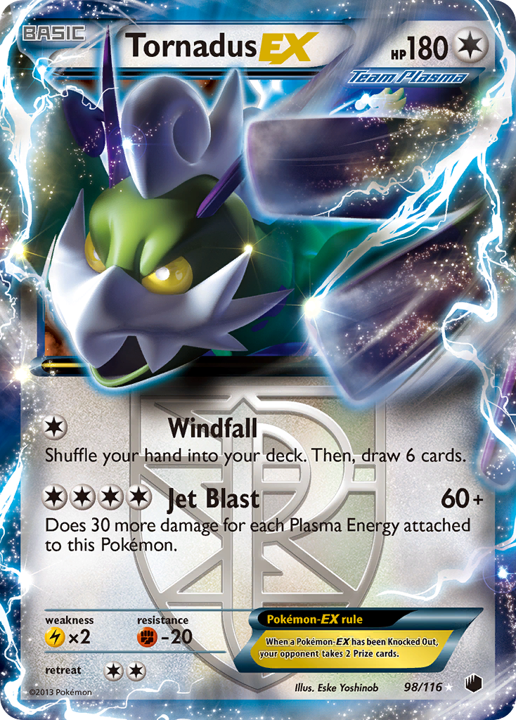 Tornadus EX (98/116) [Black & White: Plasma Freeze] | Gear Gaming Fayetteville