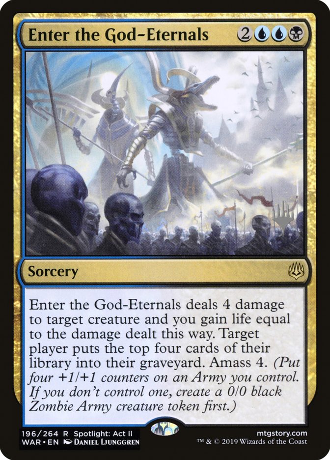 Enter the God-Eternals (Promo Pack) [War of the Spark Promos] | Gear Gaming Fayetteville